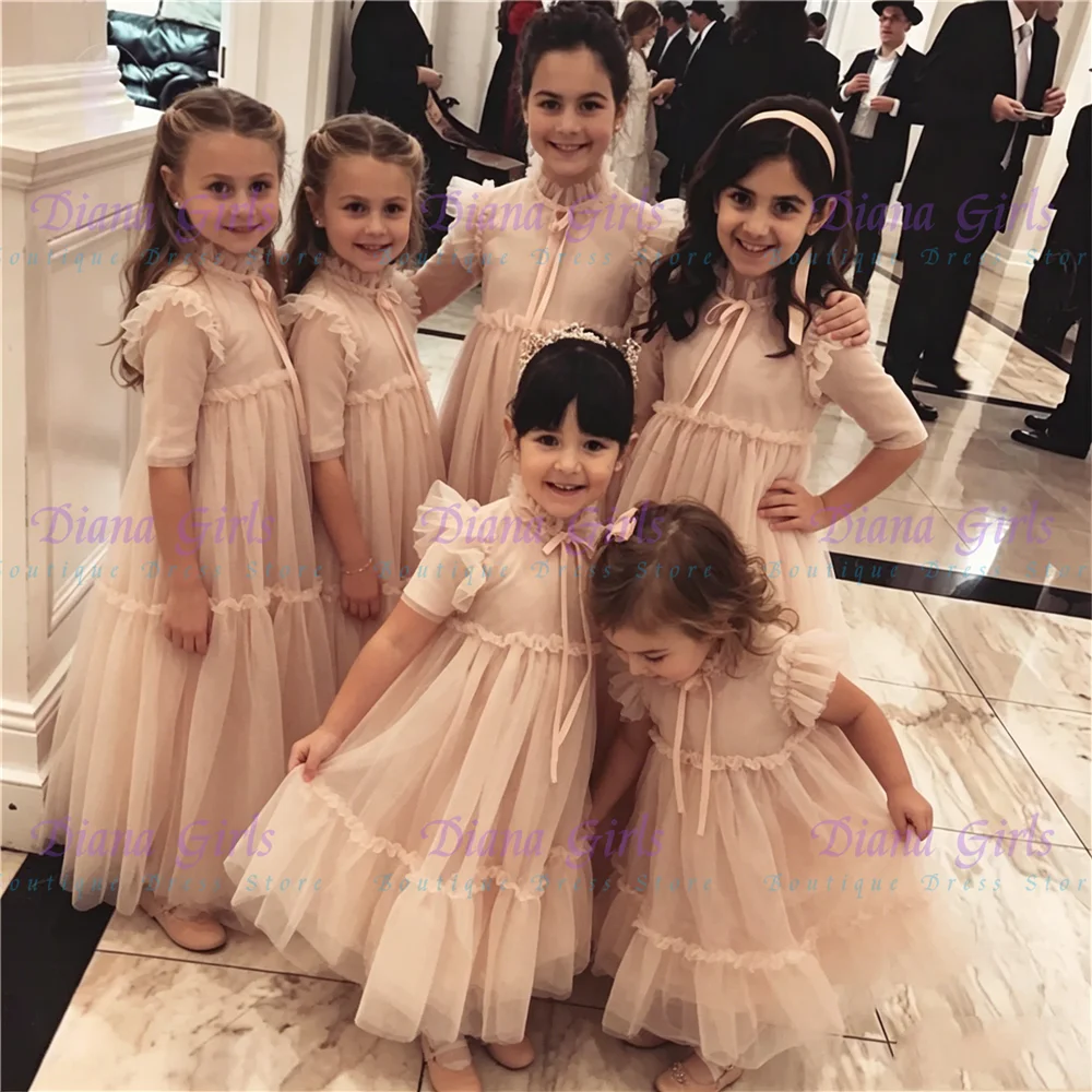New Elegant Flower Girl Dress  - Embroidery Glass Beads review and price