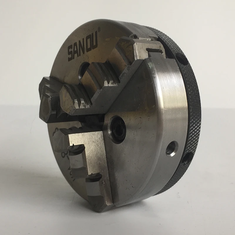 Lathe Chuck 80mm SANOU 3 Jaw Lathe Chuck K01-80 Mini Wood Chuck Manual Chuck For Wood Lathe