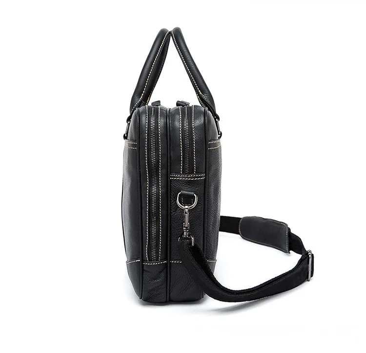 حقيبة كتف رجالية كاجوال من Busin عبر الجسم للسفر، حقيبة يد من جلد البولي يوريثان الناعم مقاس 4 بوصات للهاتف المحمول المحمول #5