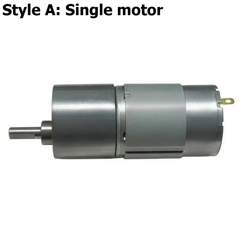 JGB37-545 DC speed reducer motor, 12V or 24V, capable of forward and reverse rotation and variable speed operation.