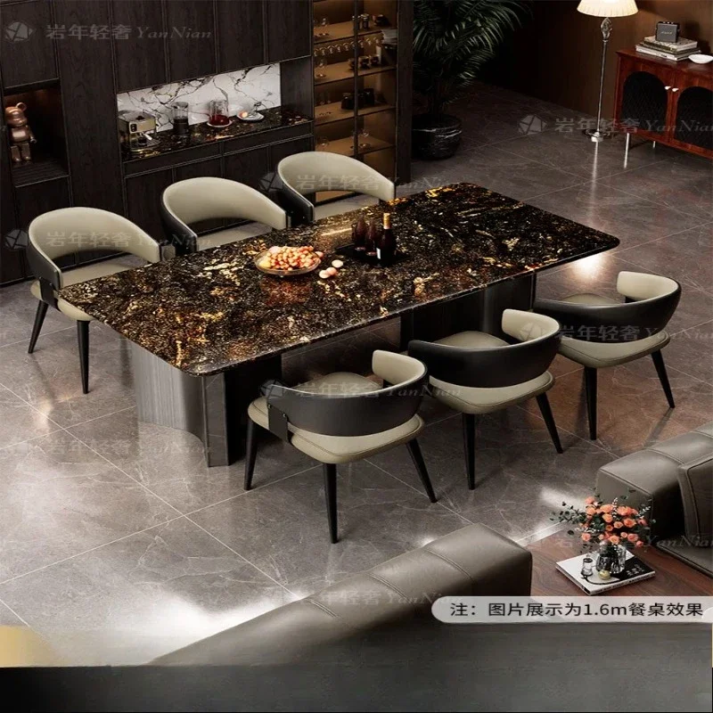 XX natural luxury stone dining table marble home dining table high sense