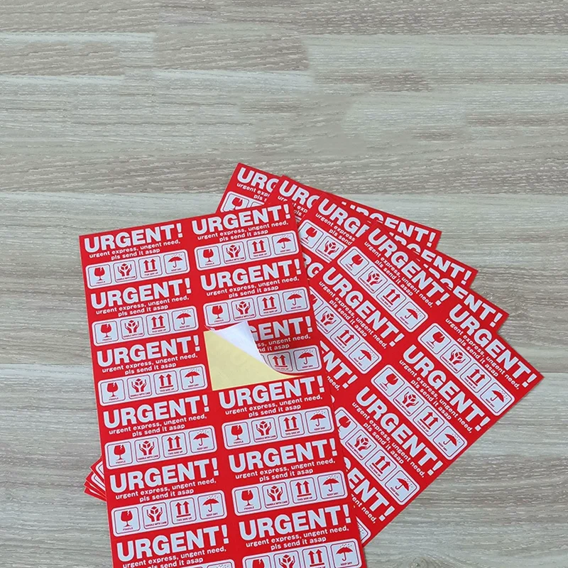 1000Pcs/Lot URGENT Express Sticker Expedited Delivery Label Fragile Sealing Stickers Handle with Care Label 9x5cm