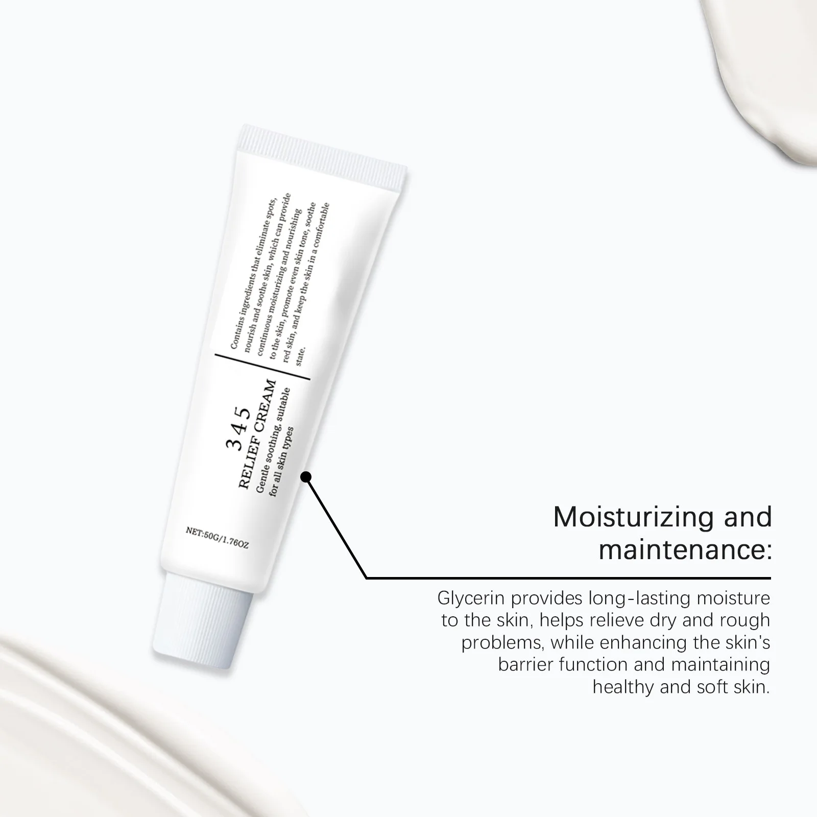 Facial Nourish Cream Deep Hydration Soothing Skin Relieve Roughness Increase Elasticity Brighten Epidermis Facial Firming Cream