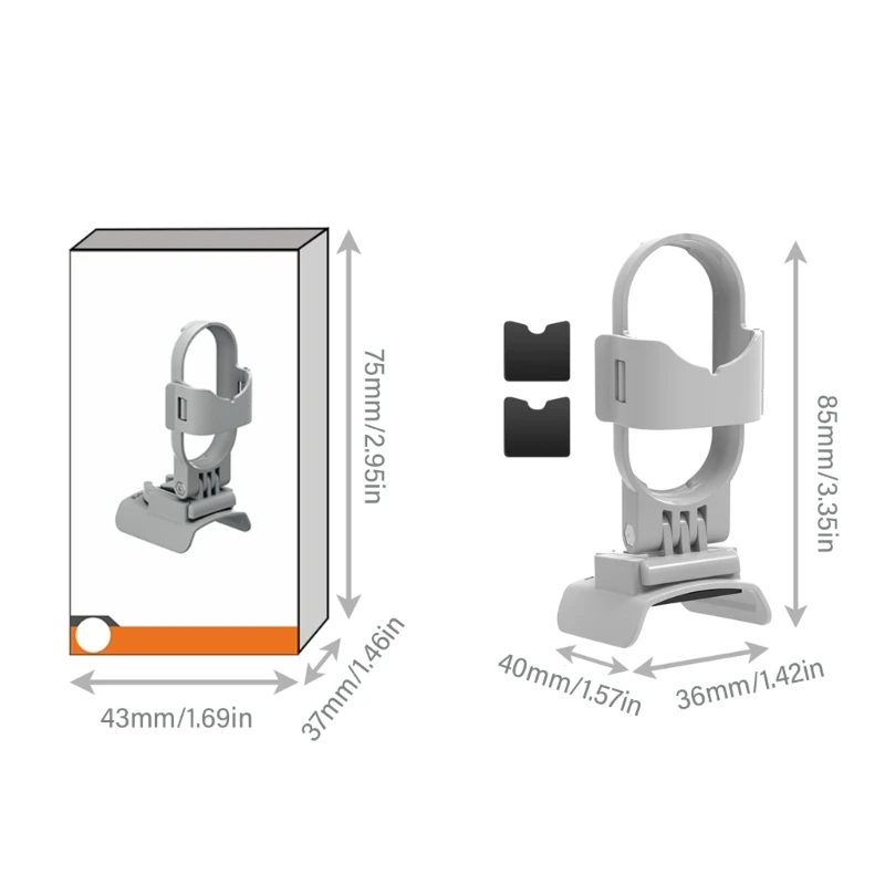 Mở Rộng Mount Adapter Nối Dài Cổng Kết Nối Đứng Cho 360 GO 3S/GO3 Camera Thể Thao Bộ Mở Rộng Fixer Giá Đỡ Adapter Điều Chỉnh