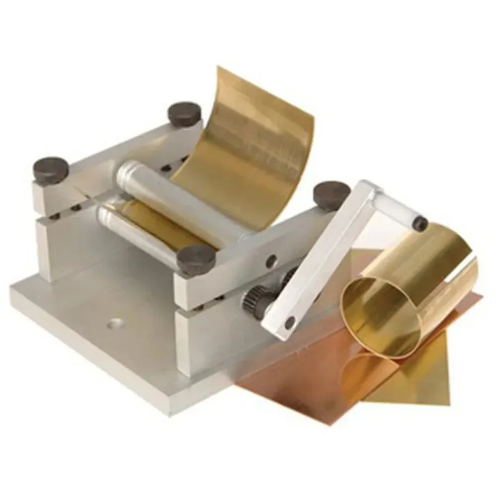 DIY Micro Manual Plate Rolling Machine 20013 Metal Pipe Bending Tool Soft Metal Working Manual Equipment