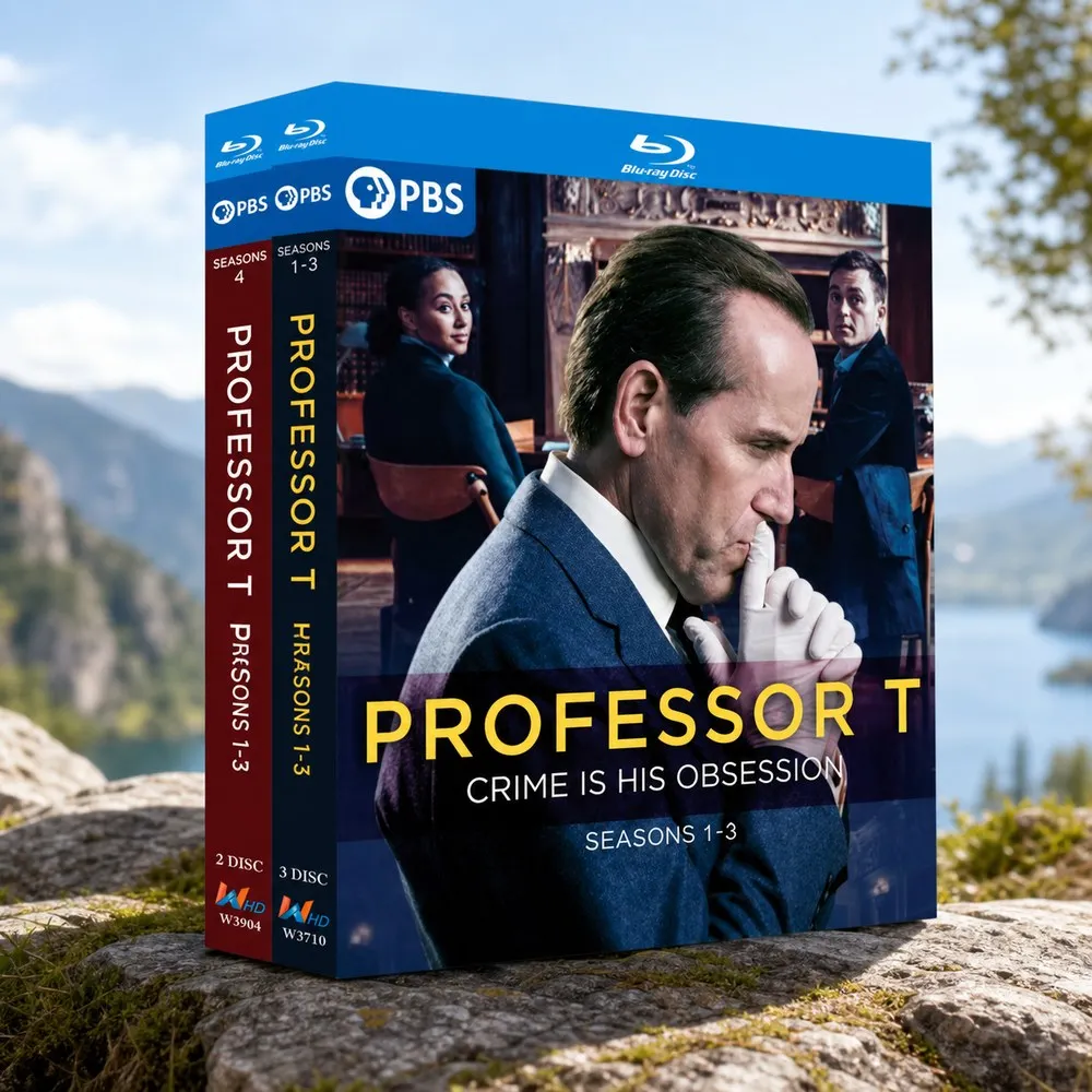 Blu-ray Ultra HD Professor T Seasons 1–4 Box Set with English & Traditional Chinese Subtitles