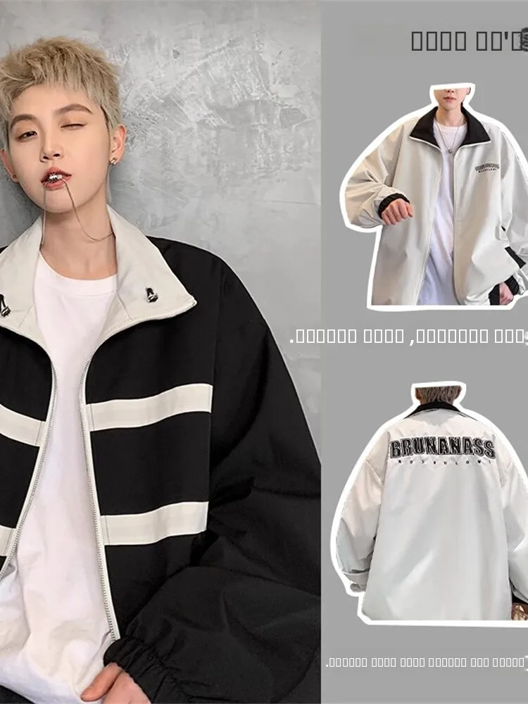 

Двусторонняя мужская куртка в американском пилотском стиле, бейсбольная форма для старшеклассников, модная весенне-осенняя верхняя одежда