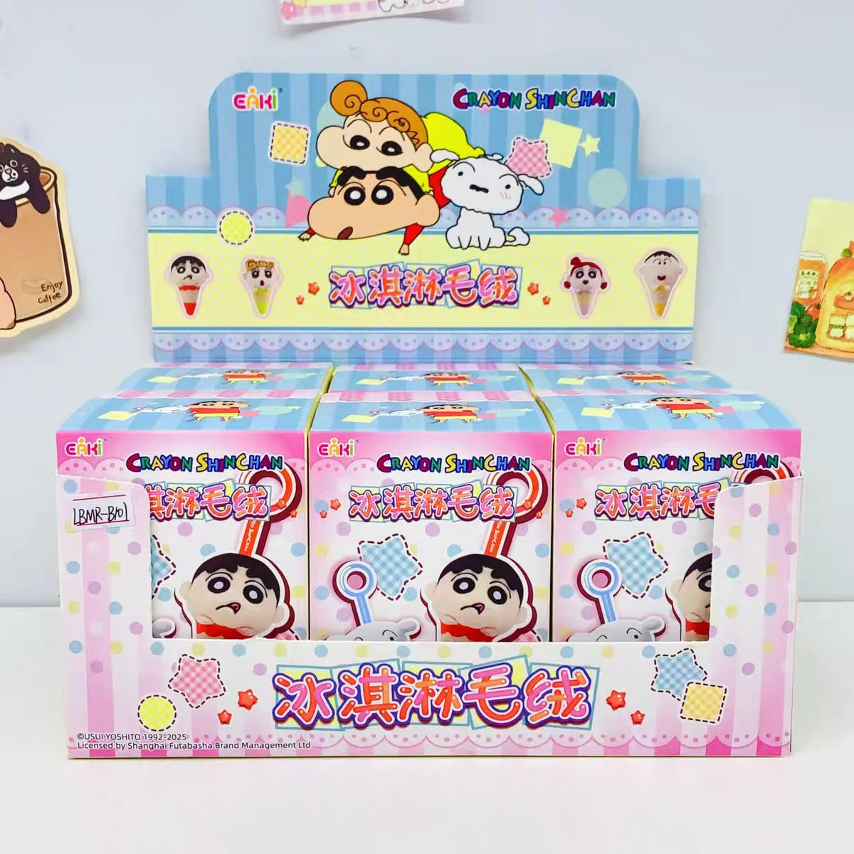 

EAKI оригинальный карандаш Шин-Чан мороженое слепая коробка аниме фигурка кукла брелок кулон модель игрушки для детского рождественского подарка