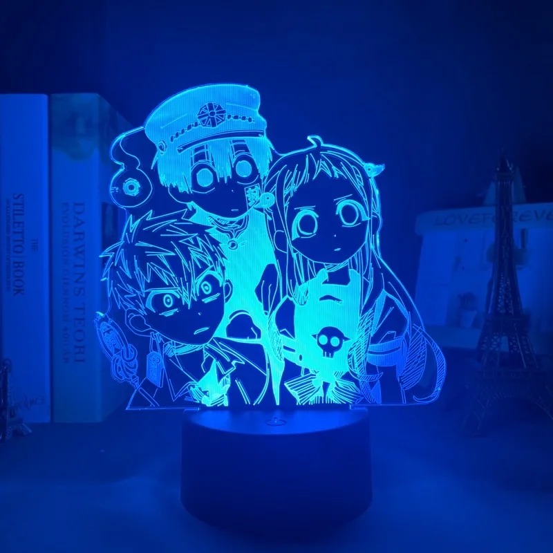 Imagem -03 - Anime Sanita Limite Hanako Kun Led Night Light Manga Nightlight Colorido Acrílico Lâmpada 3d Decoração do Quarto Presente