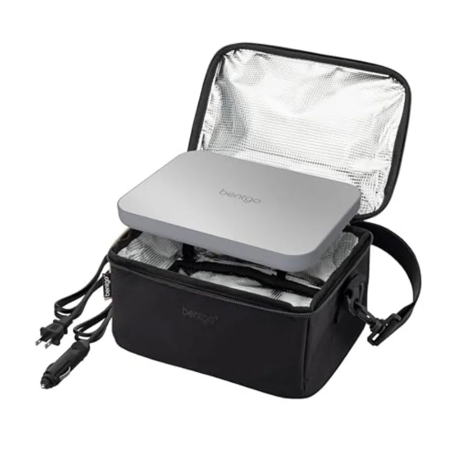 

Heat - Electric Lunch Bag and Food Warmer for Reheating Meals in Car at Work and More - Heated Lunch Box Warmer for Adults Stud
