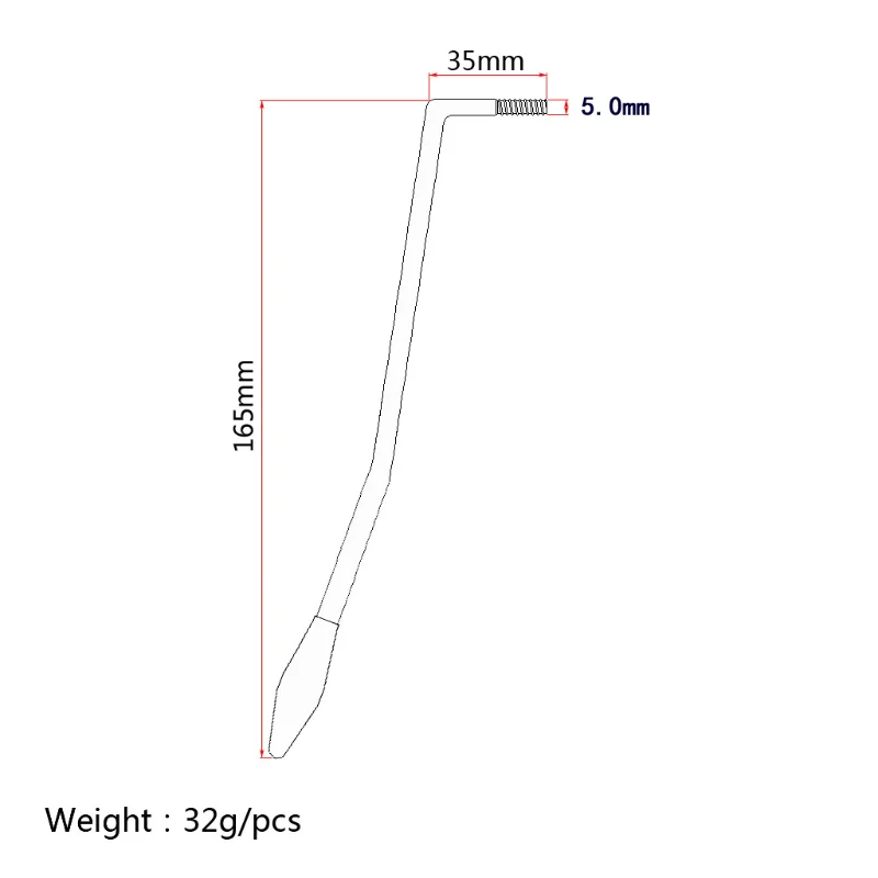 5mm\\6mm Guitar Tremolo Arm Whammy Bar for Fender Electric Guitar with Tip Guitarra Instruments Parts & Accessories