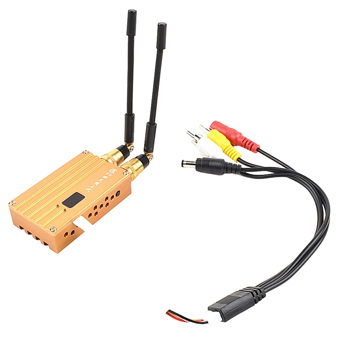 transmissor de video analogico sem fio receptor de alta potencia sistema de transmissao fpv 12g 8w 12ch modelos rc uav aviao b 01