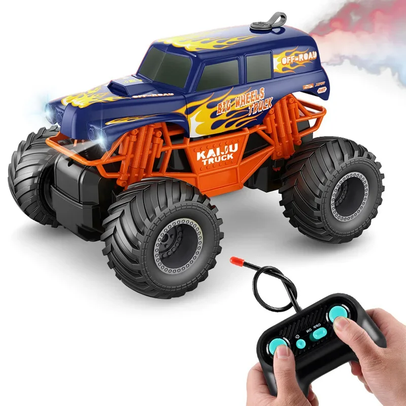 Remote Control Off-Road Vehicle Safe Sturdy With LED Light Endurance School Bus Climbing Bike Mountain Bike