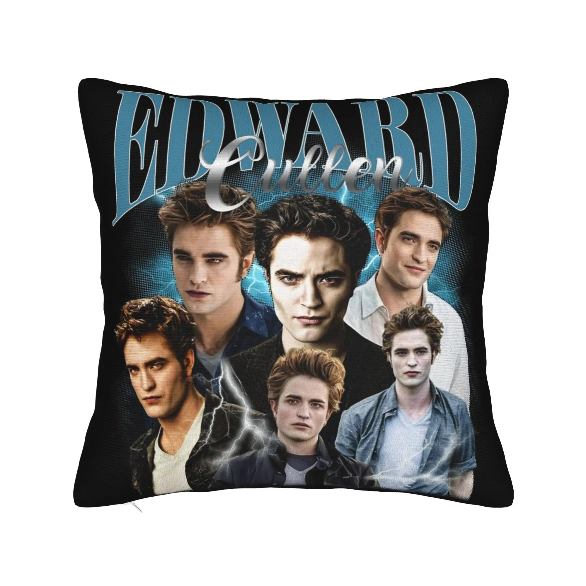 Funny Edward Cullen Jacob Twilight Pillow Cover  Fashion Pillow Case For Couch Sofa Bedroom Comfy Cushion Cover Gift Idea