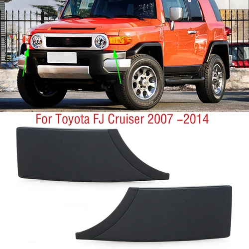 Imagen 1 del producto Para Toyota FJ Cruiser 2007 -2014 rejilla de parachoques delantero embellecedor de relleno faro cubierta embellecedora inferior tapa sin pintar