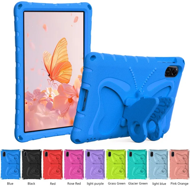 EVA Kids Case for Huawei Honor Pad X8a X9 11inch 2024 Tablet Cover Honor Pad X9a 11.5/X9 Pro 11.5 2025 3D Butterfly Stand fundas