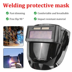 Automatic Dimming Protective Cover Welding Full Face Welding Laser Strong Light Welding Special Glasses Welding Face Mask