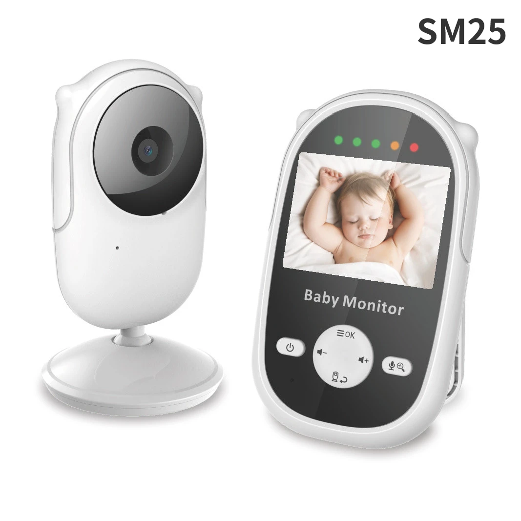 

Wireless Baby Monitor 2.5 Inch Elderly Baby Safety Monitor Lullaby, Voice Intercom Camera Temperature Detection Night Vision