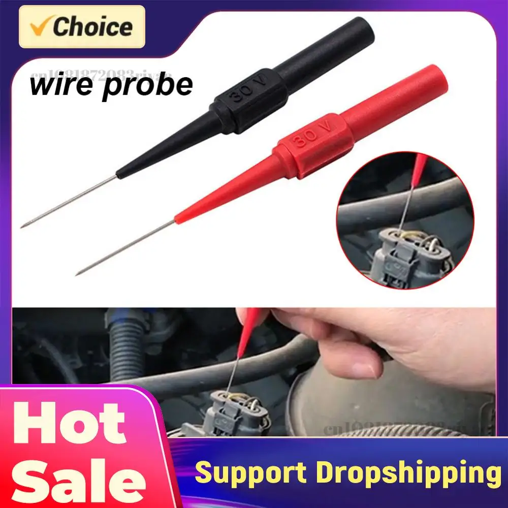 

10pcs Non-destructive Multimeter Test Probes Sensitive Multimeter Piercing Needle Probe Acupuncture Car Tool for Banana Plug