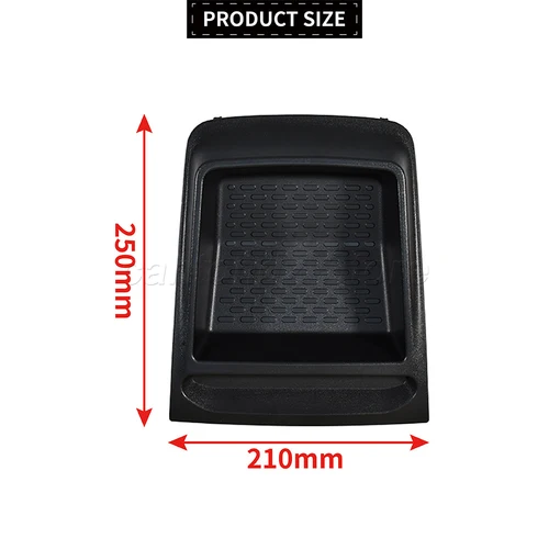 Imagen 2 del producto Caja de almacenamiento para salpicadero central de coche, organizador de bandeja para Fiat y Ducato 735699812 Para boxeador para relé 2014+ negro