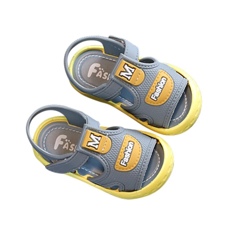 Summer Newborn Sandals Baby Boys Girls Soft Sole Anti-Slip Fashion Comfortable Elastic Beach Sandals For 0-5 Years Kids