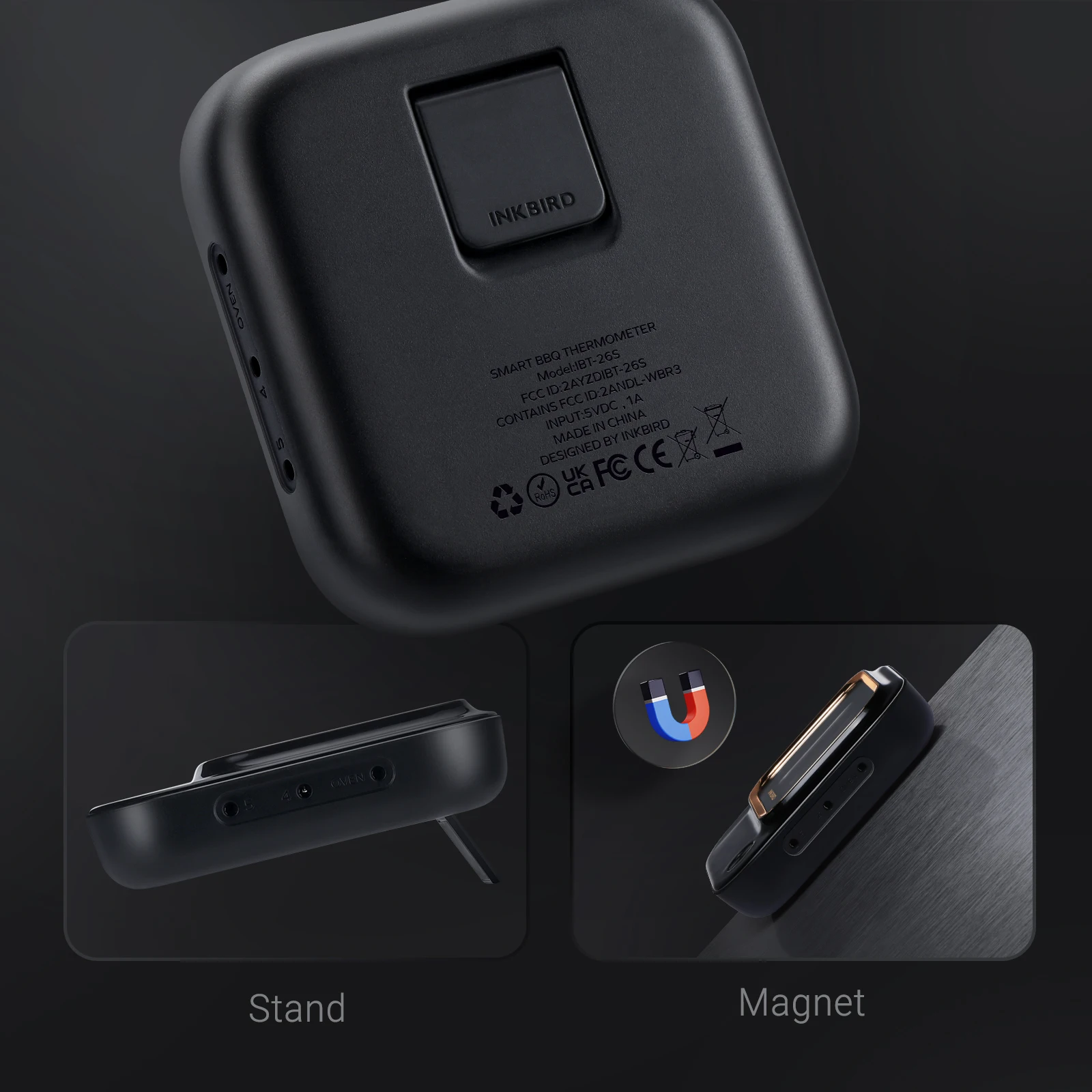 【Liquidazione di magazzino】 Termometro per barbecue Bluetooth WiFi INKBIRD con 4 sonde Termometro per carne da cucina domestico telecomandato APP