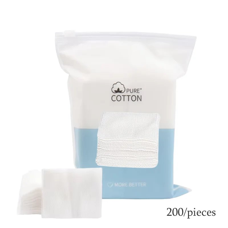 200PCS Wet Cotton Stretch Disposable Water Saving Cotton Pad Portable Makeup Removal Cotton Piece Breathable Facial Mask Paper