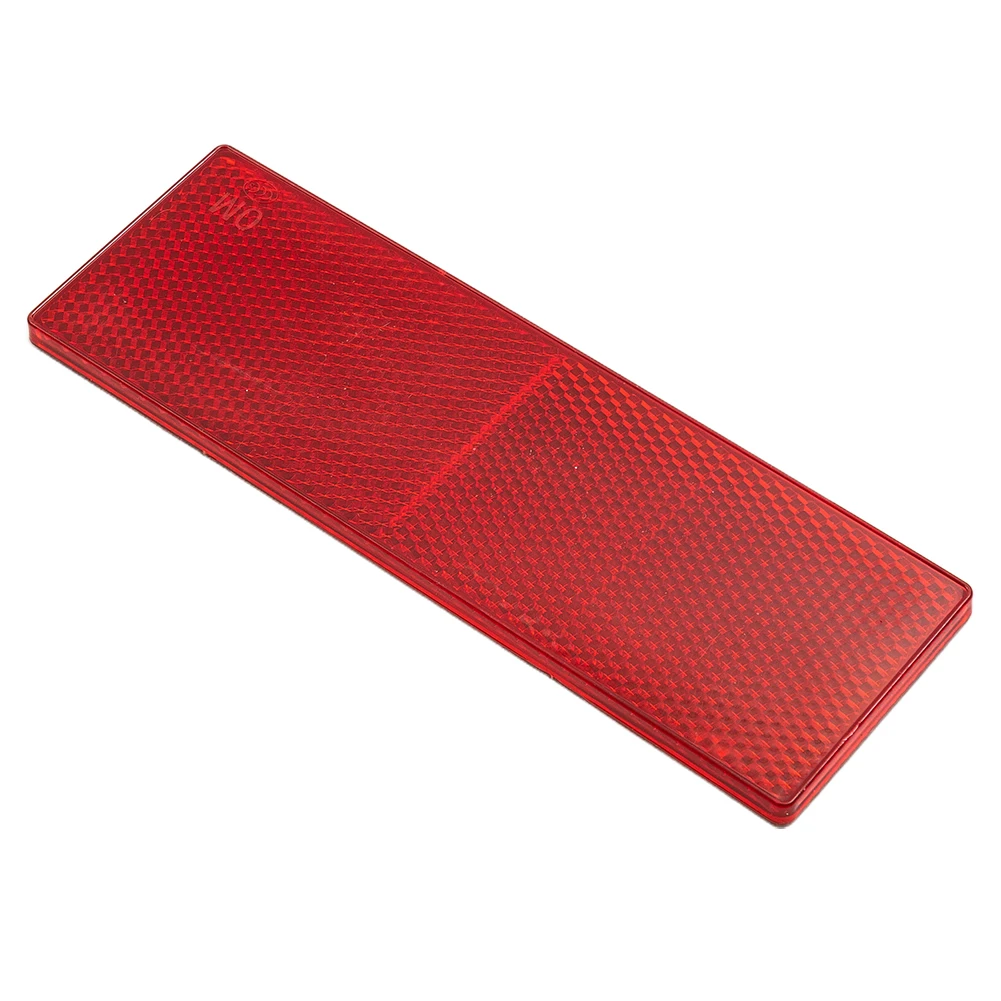 2PCS Red+white Reflective Plastic Rectangular Safety Stickers For Car Trucks Exterior Accessories Reflective Sticker 15*5cm