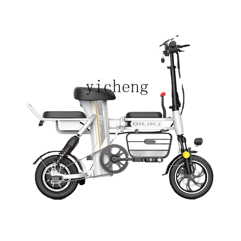 

ZC foldable electric vehicle small transportation parent-child three-person baby new national standard battery bicycle