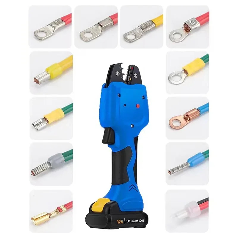 Mini Electric Crimping Pliers ZC-B50KM Pre-Insulated Tubular Bare Terminal Crimping Plier Li-Battery Portable Wire Crimping Tool