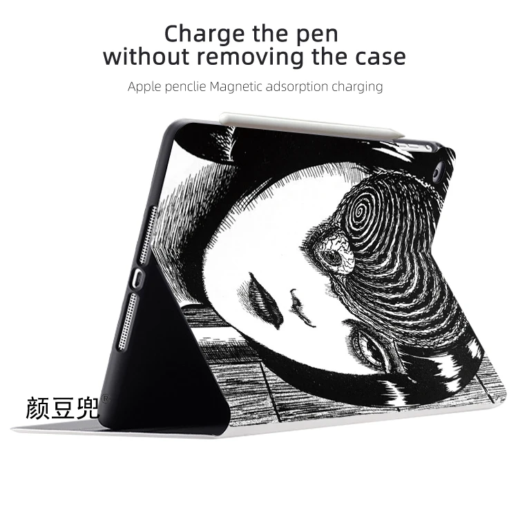 Junji Ito Fujiang Anime ipad Case For iPad Air 4 5 10.9 Mini 5 6 for 2020 pro 11in IPad Air 1 2 9.7 Tablet With Pencil Holder