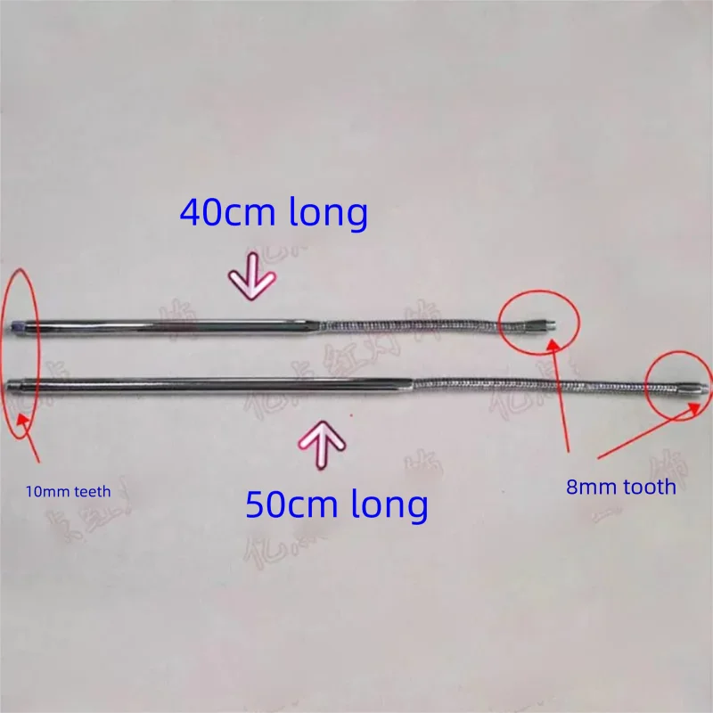LED Desk Lamp Metal Semi Hose Fixed Pipe Hollow Screw M10 M8 Positioning Tube Connected Lamp Post Lighting Accessories 40cm 50cm