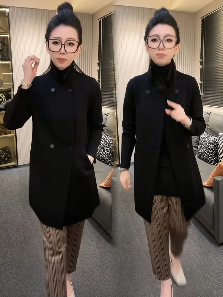 

Женский плащ Casaco Feminino Femme, складной, модный, свободный крой, модный, весенне-осенний, верхняя одежда больших размеров, плавки