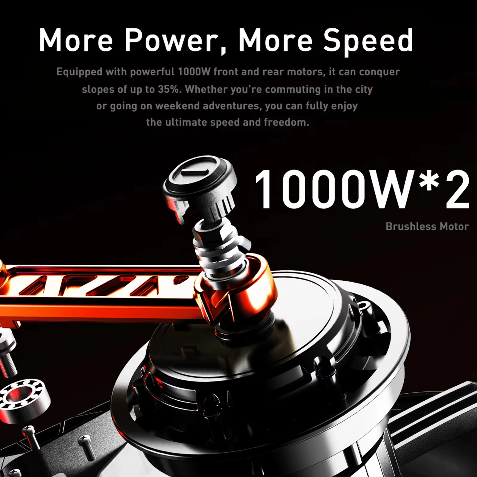 JOYOR S10-s-z E-Scooter 1000W * 2 Doppelmotor 60V18AH Hochleistungs-Lithiumbatterie 10 Zoll Offroad-Reifen Hydraulische Bremse Aluminiumlegierung Leichtgewichtiger 30KG Rahmen All-Terrain-Pendler-Scooter Maximale Reichweite 80km Maximale Geschwindigkeit 60km/h Elektroroller – Detail 21