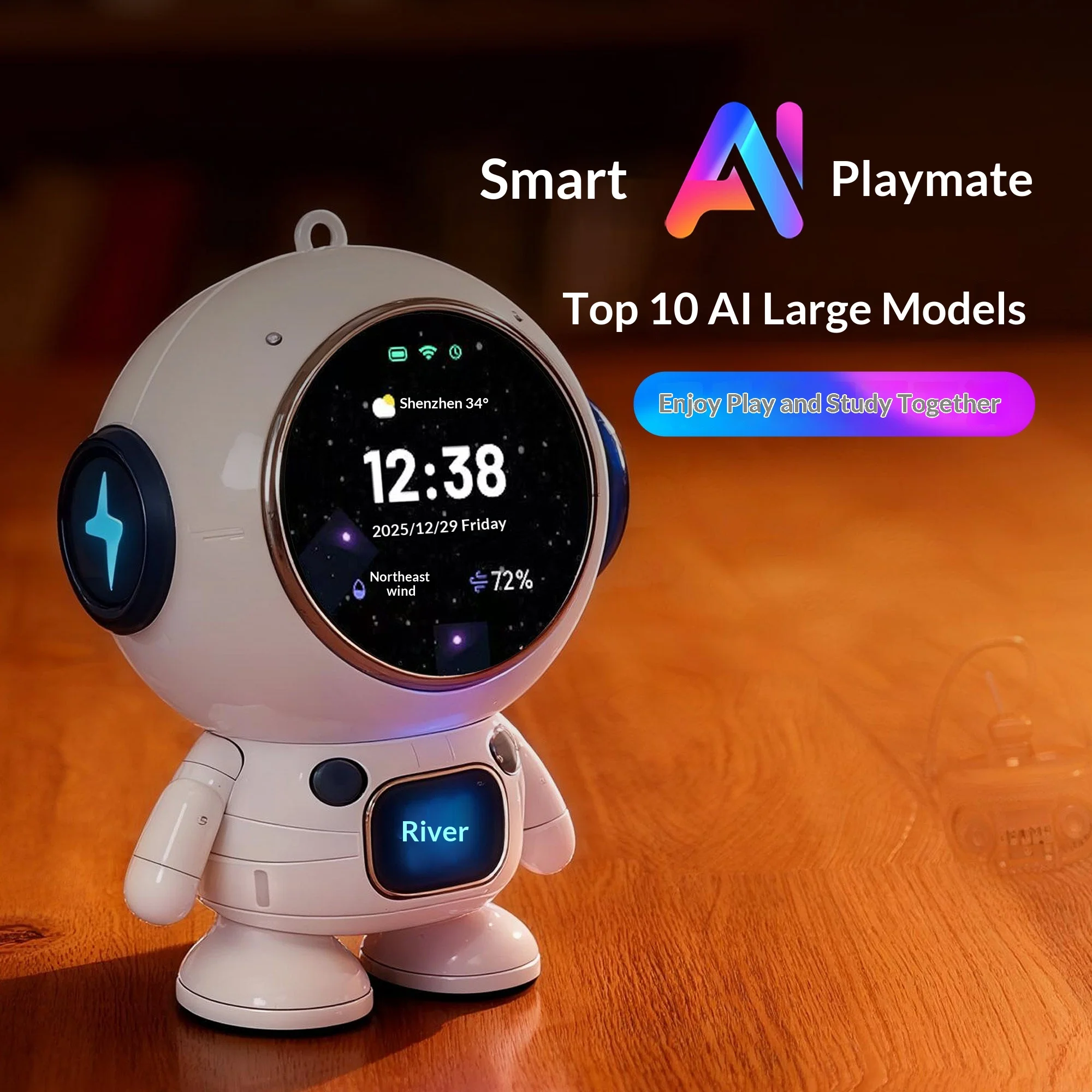 

ИИ-игрушка Mijia DeepSeek Bean Bun: умный диалоговый помощник, настольный мини-компьютер, искусственный компаньон, подарок на Новый год