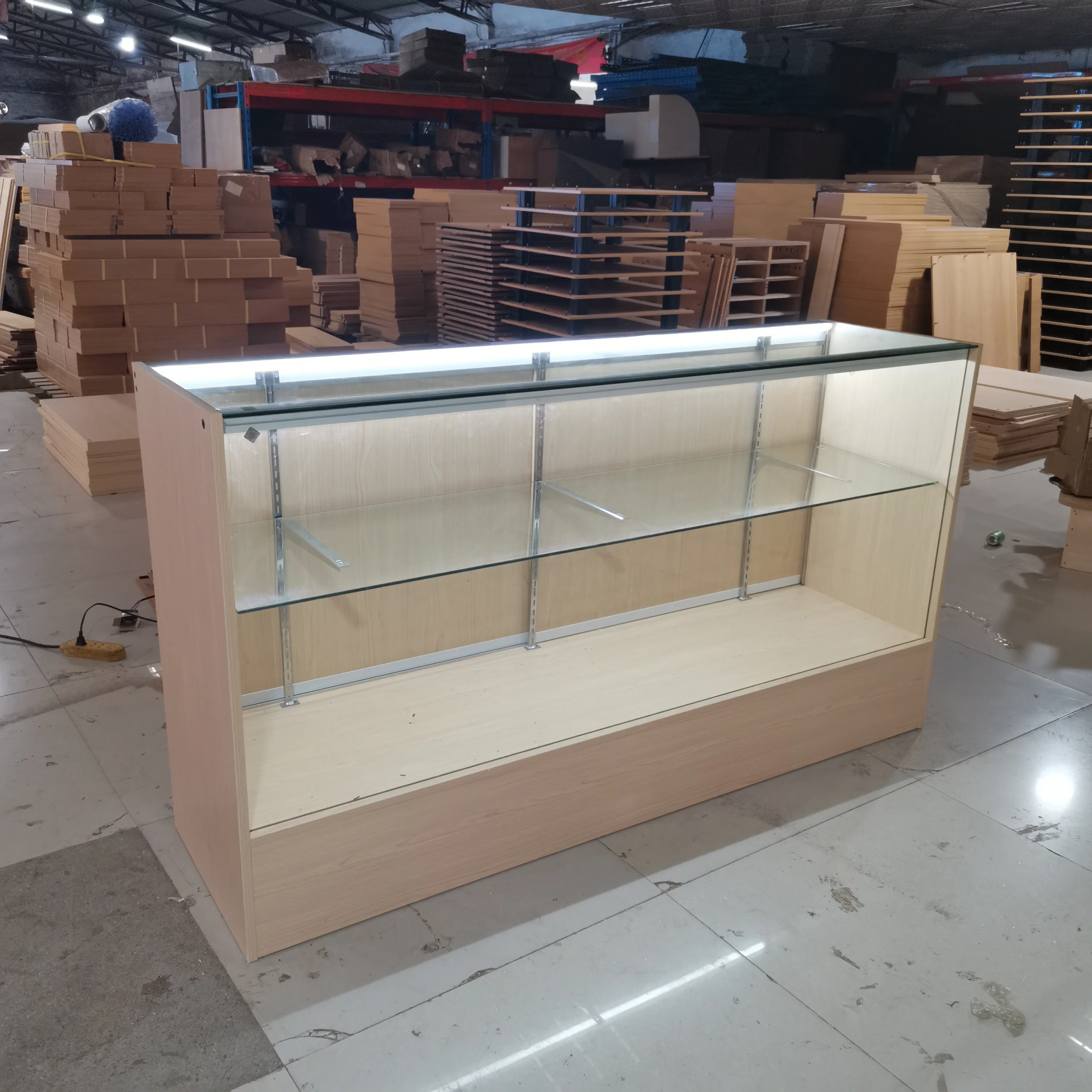 Hot sale wooden tobacco shop display cabinet glass cabinet glass smoke shop counter smoke shop display cabinet
