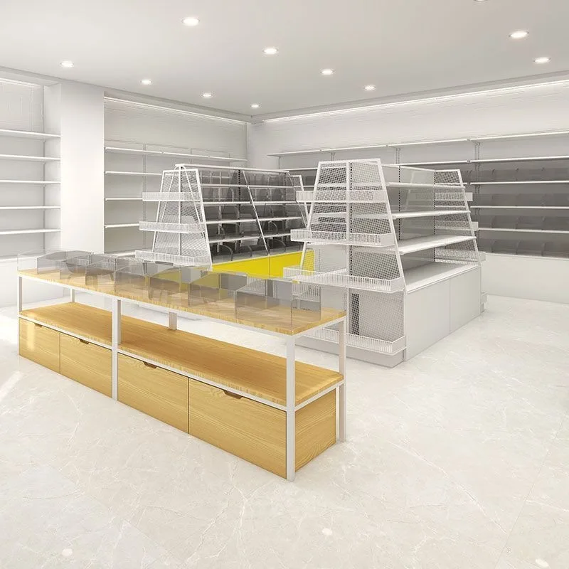 Snack Shelf Display Rack Supermarket Convenience Store Food Bulk Double Sided Nakajima