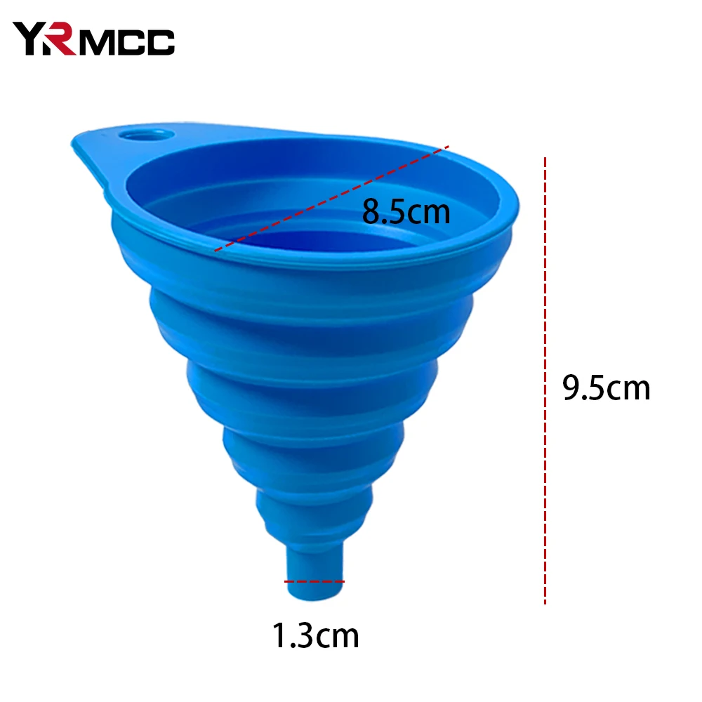 Engine Funnel Big Size Petrol Change Funnels Foldable Portable Silicone Liquid Funnel Car Oil Petrol Change Tool Car Accessories