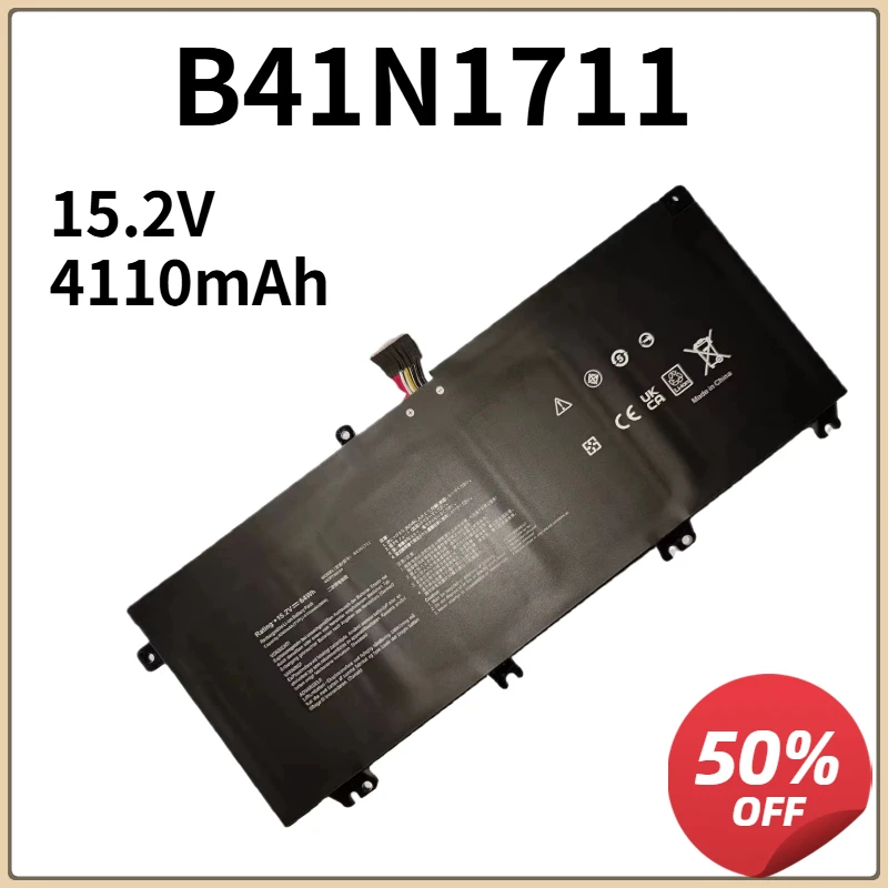 

B41N1711 Laptop Battery For ASUS Strix GL703VD GL703VM GL503VD GL503VM FX503V FX705DT FX705DD FX705DU FX705DY 64WH