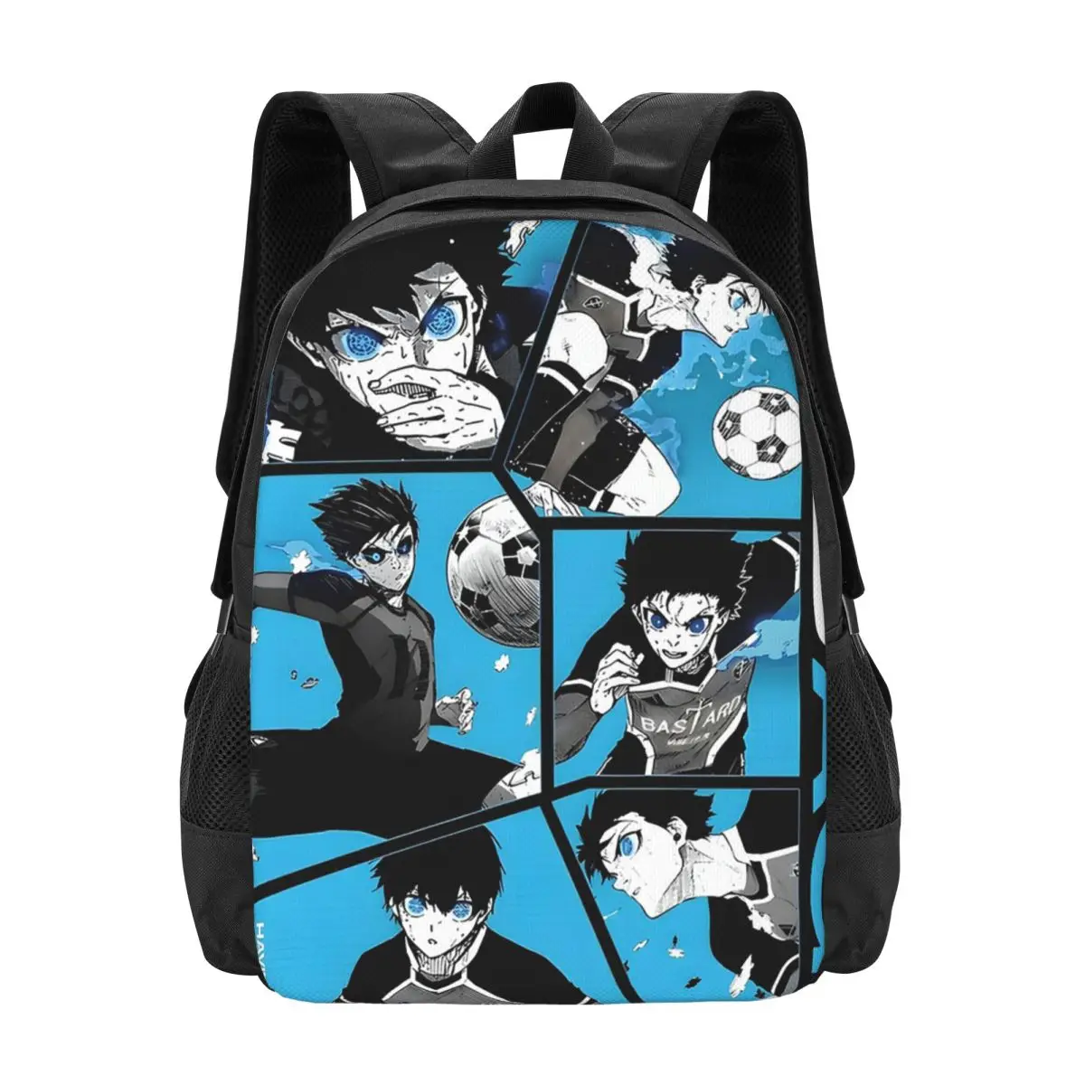 

Soccer Pro - Blue Energy Backpack Hot Sale Daypack Large Capacity Boys Girls BookBag School Bag Shoulder Bags for Men Women
