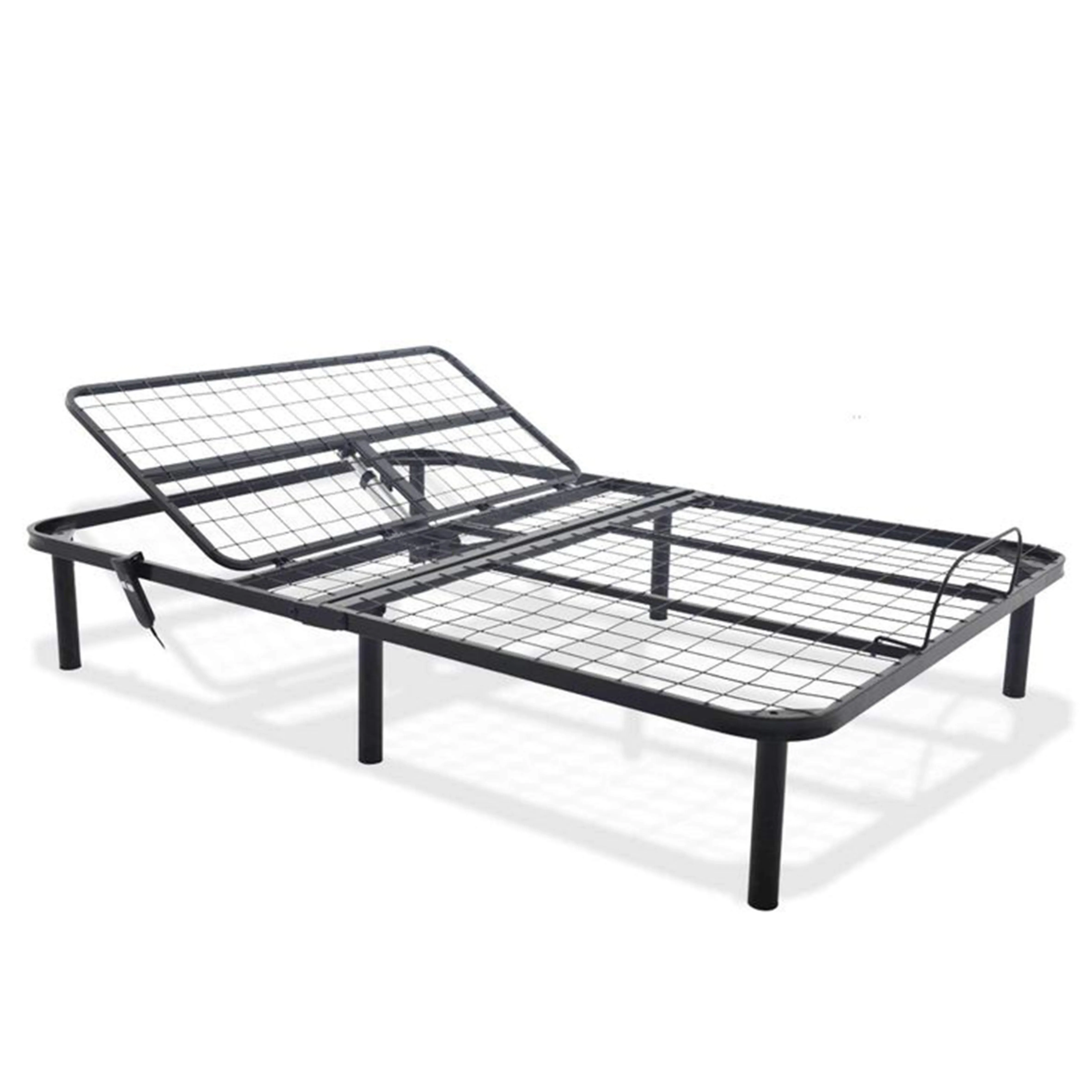 Full-size electric bed frame with smart remote control for lifting and adjusting designed with multi-functional features