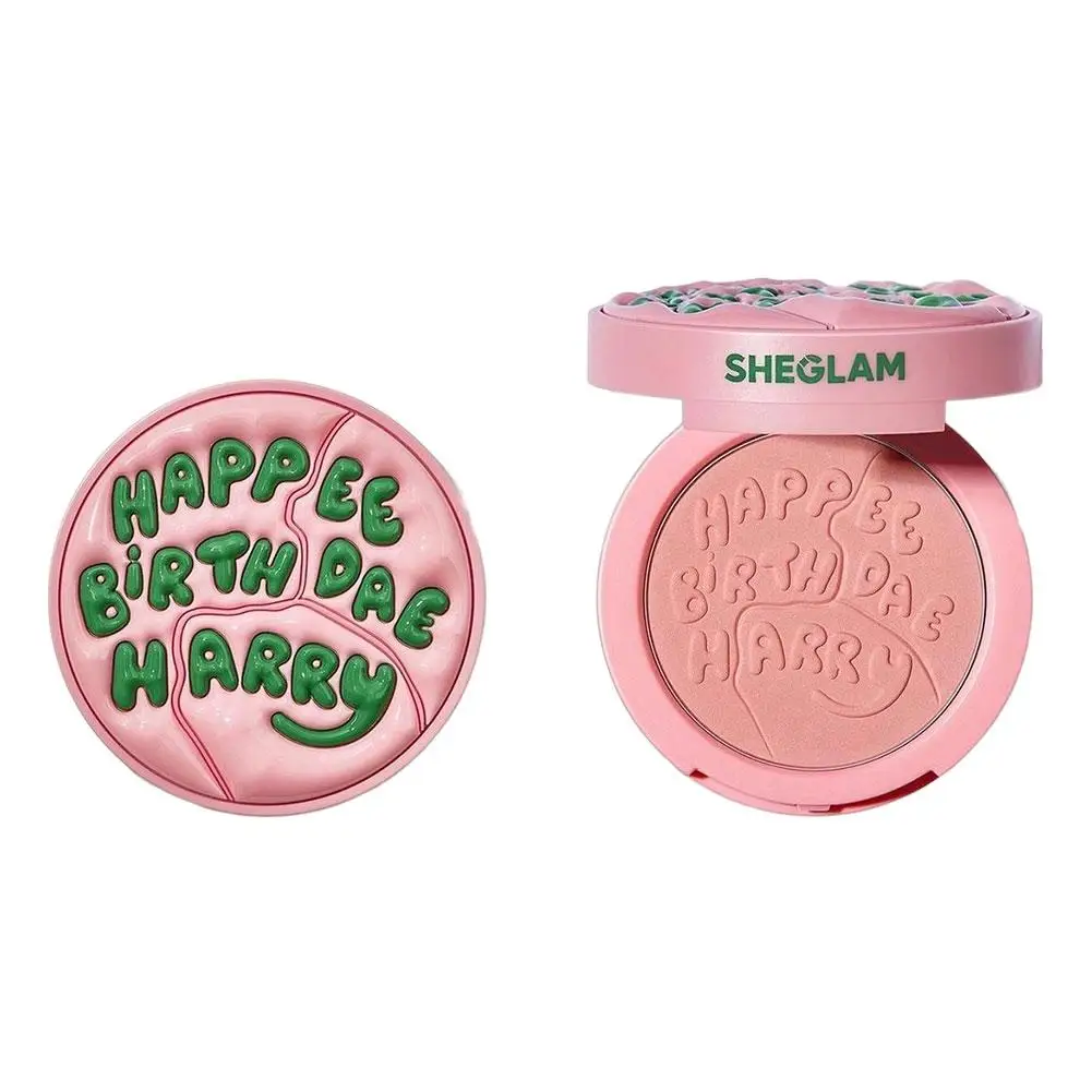 キュートなブラッシャー ピーチミルクピンククリーム 3Dエンボス加工 ガールズブラッシュ ナチュラルチークティント ブライトニング ウォータープルーフ マットフェイスコントゥアリングブラッシュ