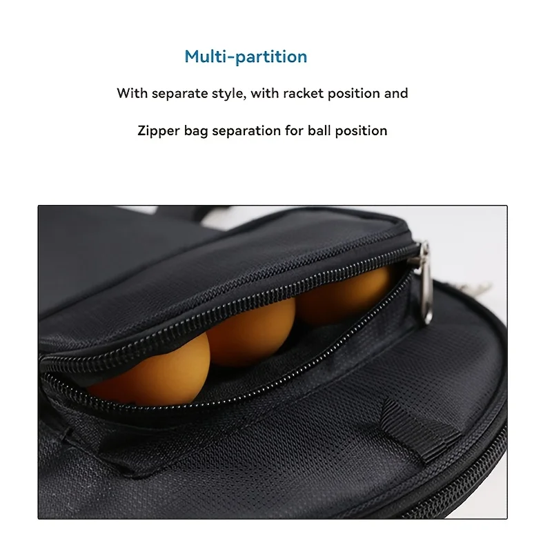 Portable Table Tennis Racket Case, Table Tennis Racket Bag, Sports Bag, Gourd-Shaped Racket Case, Table Tennis Racket Pouch