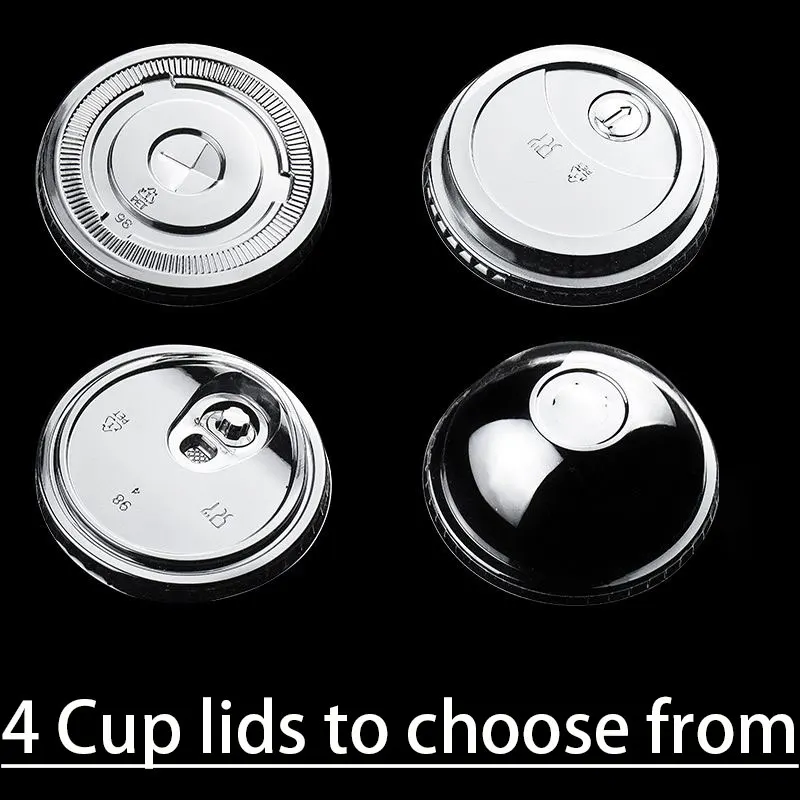 

1000 шт., крышка для чашки калибра, одноразовая пластиковая прозрачная крышка для чашки, чай с молоком, кофе, напитки, упакованные герметичные крышки для чашек