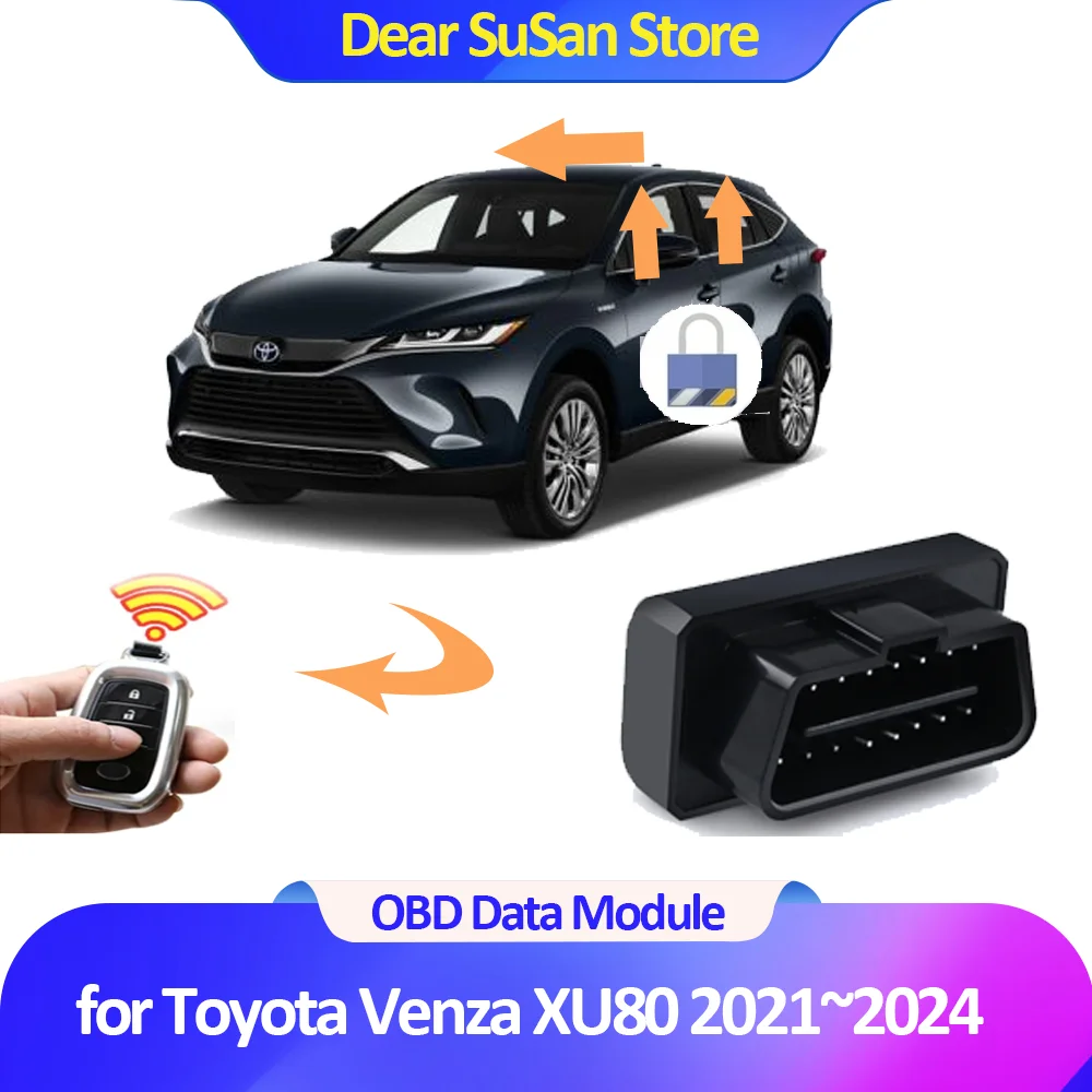 

Автомобильный модуль данных OBD для Toyota Venza XU80 Harrier 2021 ~ 2024 2022 2023, оконный подъемный замок, дверь, аксессуары для автоматической разблокировки