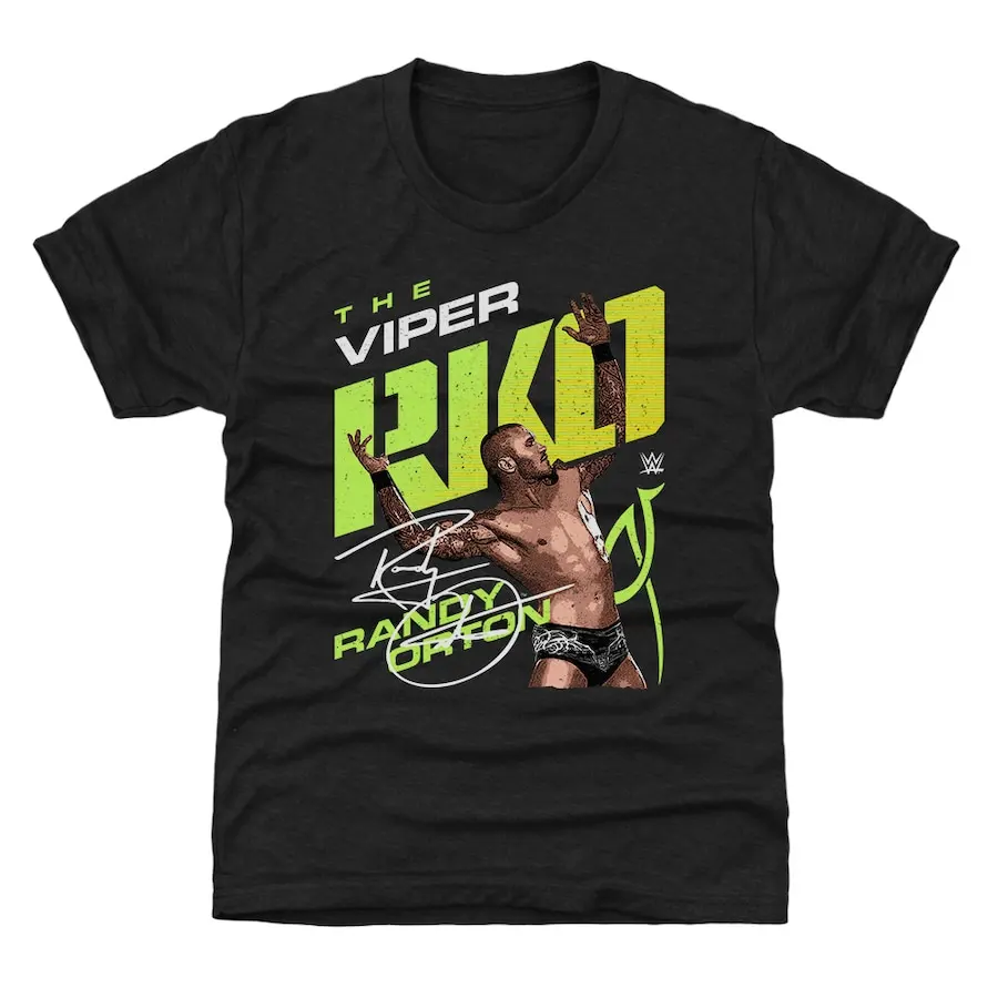 Youth 500 Level Black Randy Orton Pose T-Shirt