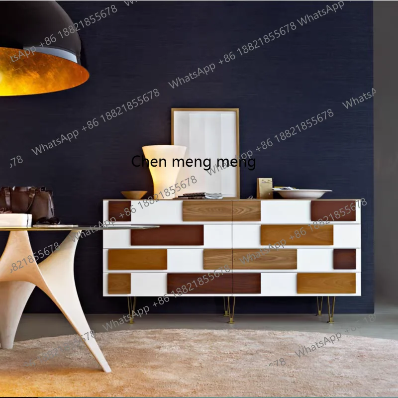 

Solid wood chest, simple modern living room, bedroom storage, storage side cabinet