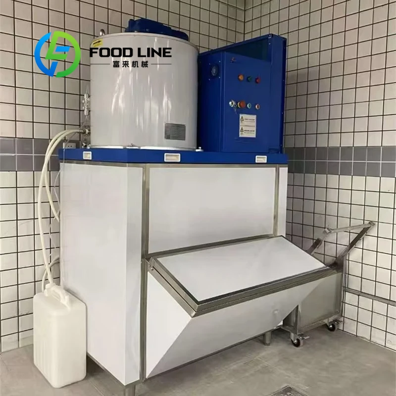 Crushed Snow Flake Ice Machine With Bin 1 Ton 2 Ton 3 Ton China Manufacturers