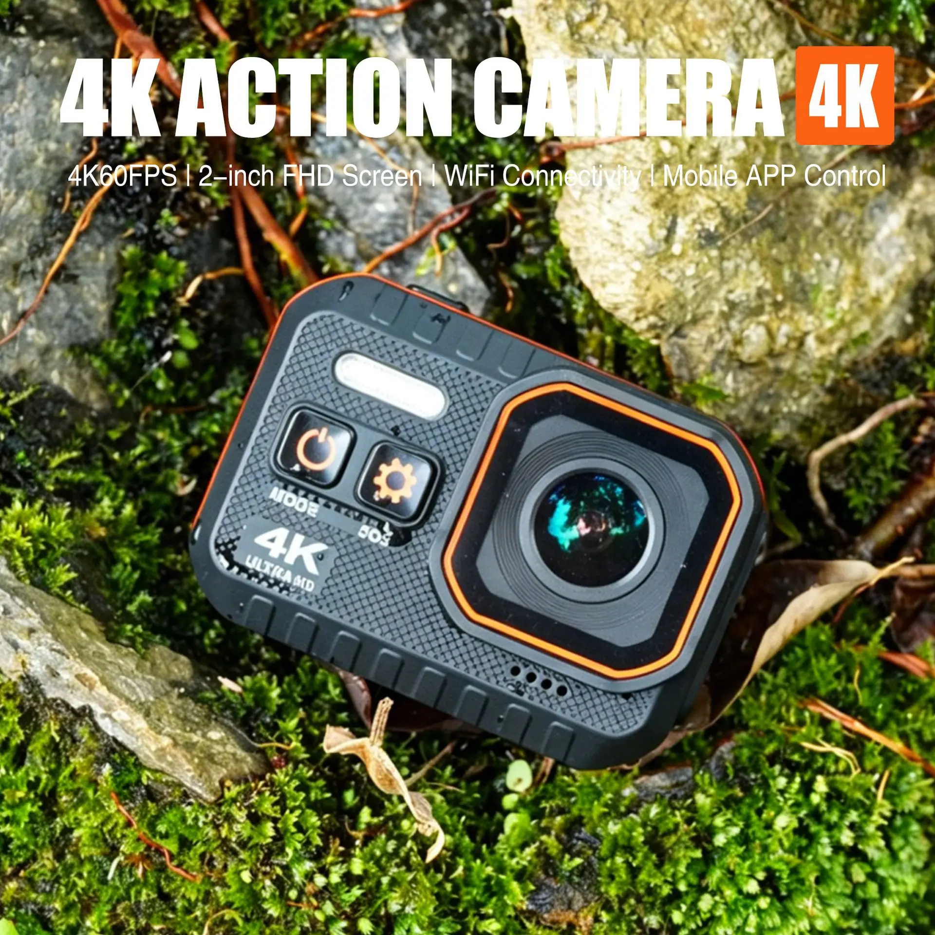 VIRAN 4K 20MP WiFi Action Camera 2.0