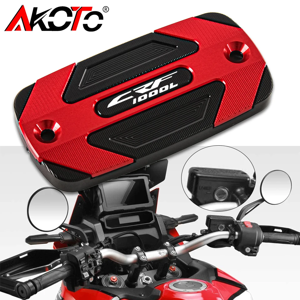 

2023 NEW For Honda CRF1100L AfricaTwin CRF1000L CRF 1100 L Accessories Front Brake Fluid Reservoir Cover & Engine Oil Filler Cap